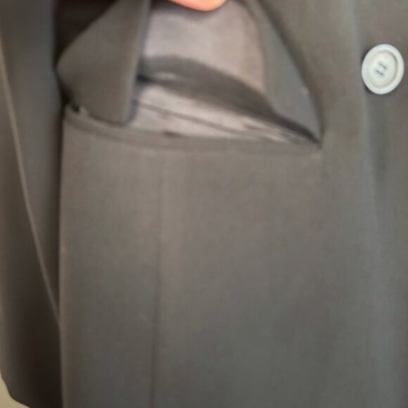 Tombolini Blazer Double Breasted Single Button Italian Black Size 48 IT - Picture 8 of 14